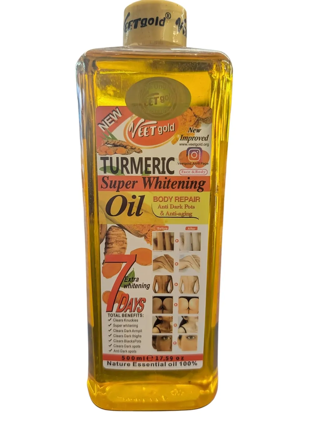 ACEITE TURMERIC BLANQUEADOR 500ML
