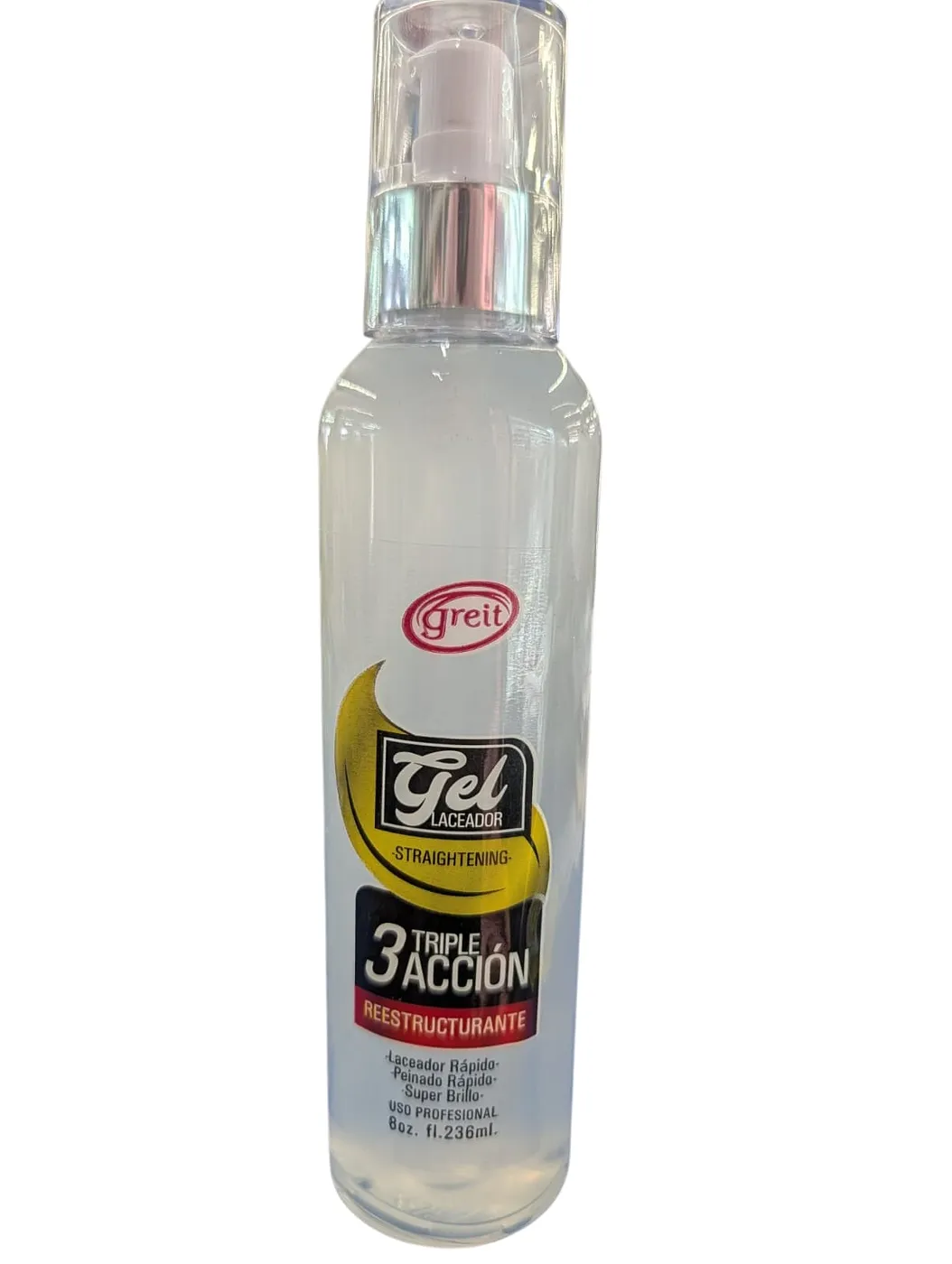 GEL LACEADOR TRIPLE ACCION GREIT 8 OZ