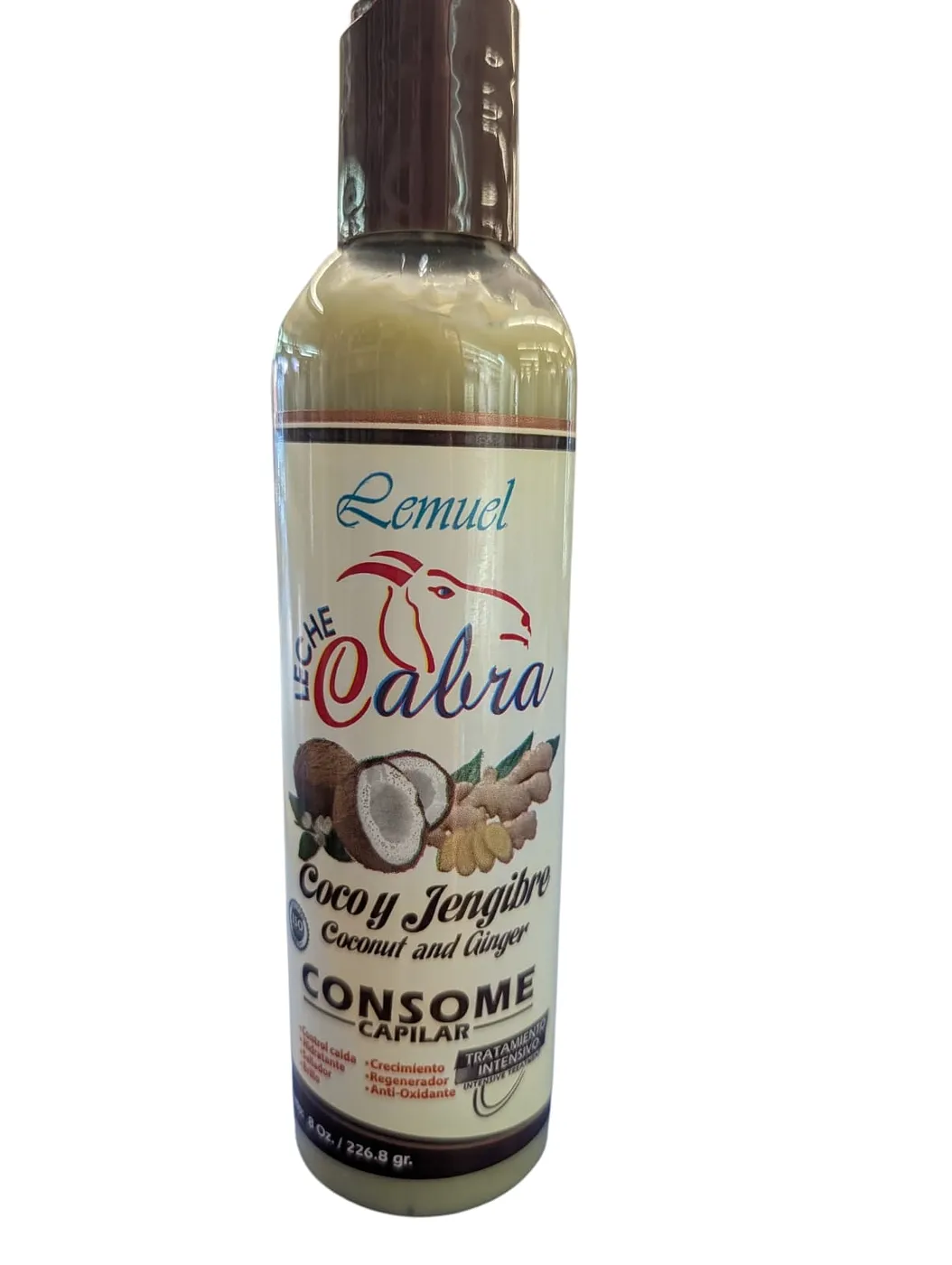 CONSOME COCO Y JENGIBRE LEMUEL 8 OZ