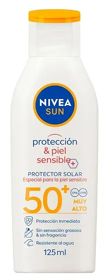 NIVEA SUN PIEL SENSIBLE SPF50 125ML