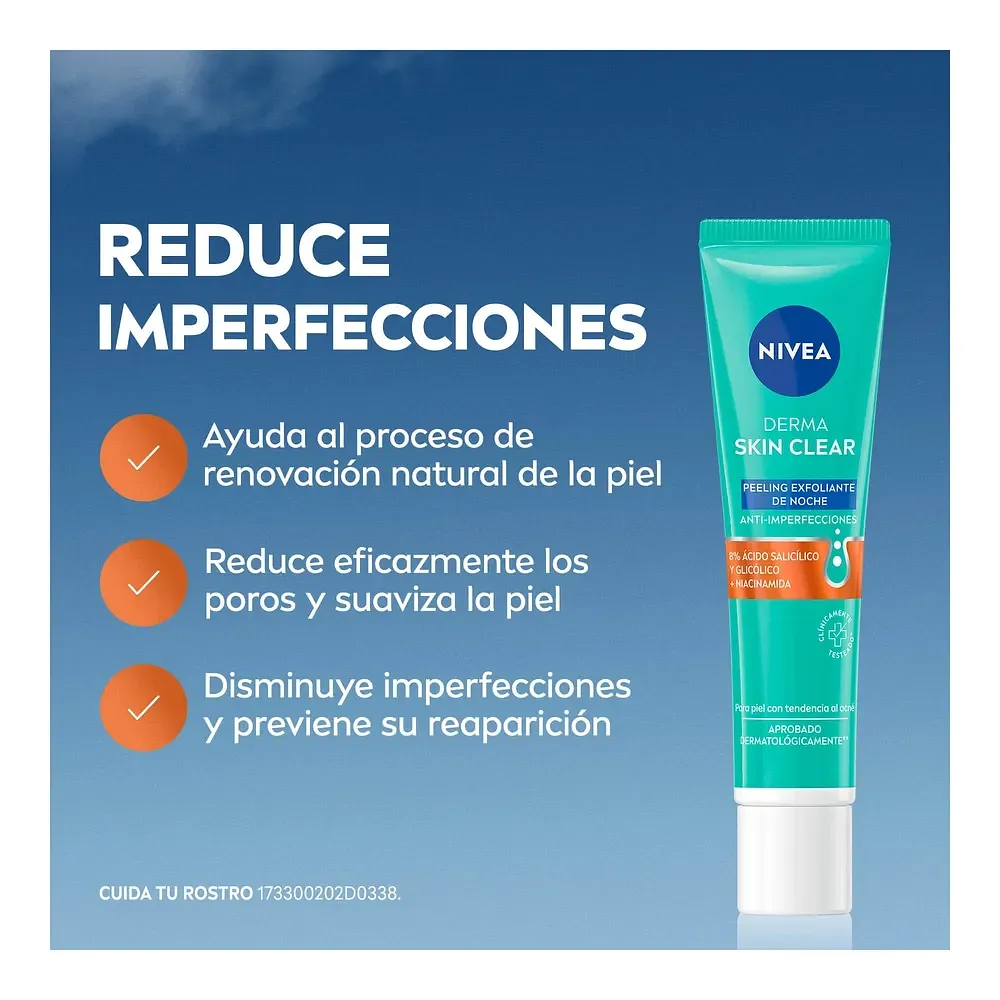NIVEA DERMA SKIN CLEAR EXFOLIANTE NOCHE 40ML