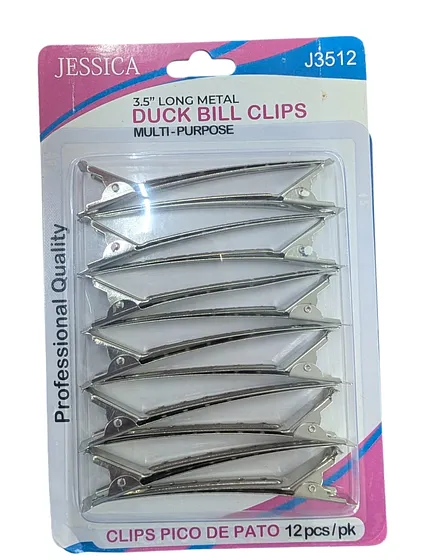 PINZAS JESSICA METAL J3512 12PCS