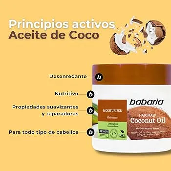 BABARIA MASCARILLA COCO 400ML