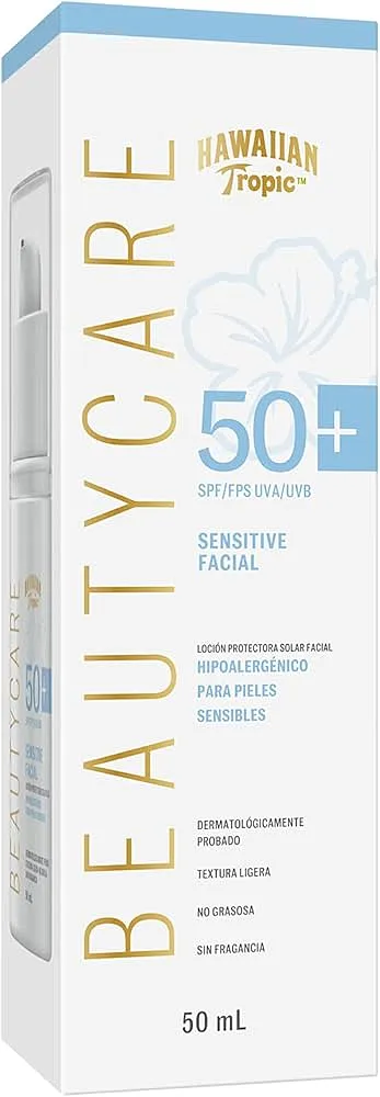 HAWAIIAN TROPIC BEAUTY SENSITIVE FACIAL 50SPF 50ML