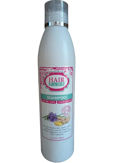 SHAMPOO CONTRO CASPA Y GRASA HAIR PLUS 16oz