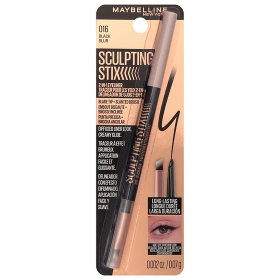 MAYBELLINE SCULPTING STIX BLACK BLUR 016 0.002oz