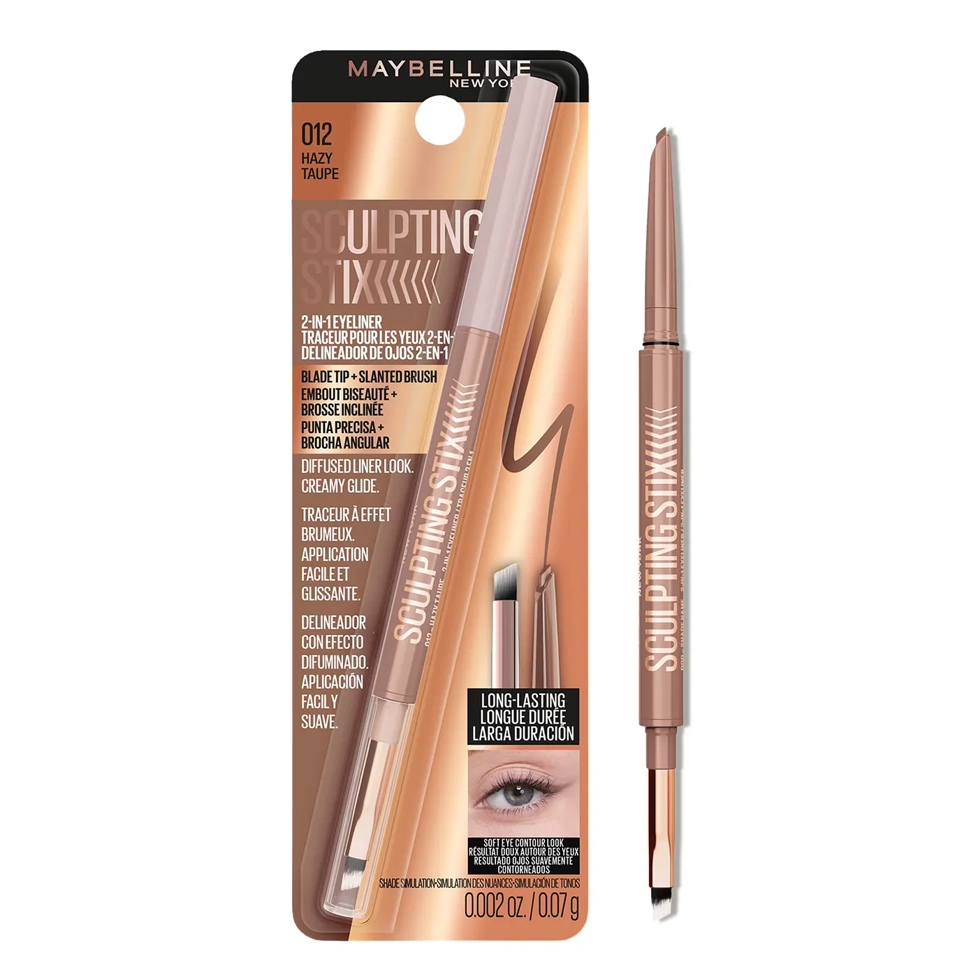 MAYBELLINE SCULPTING STIX HAZY TAUPE 012 0.002oz