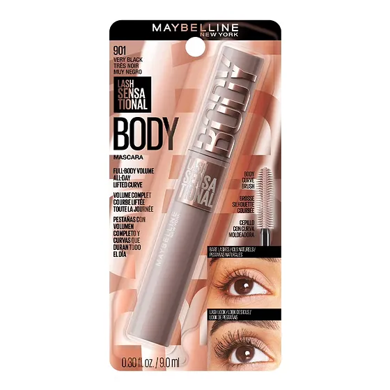MAYBELLINE LS BODY MASCARA VERY BLACK WSH 901 0.26oz
