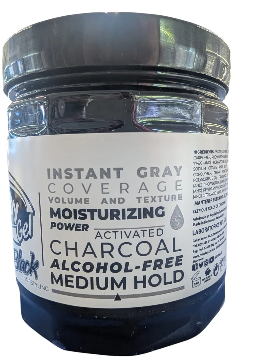 DADY GEL BLACK CUBRE CANAS 8 OZ