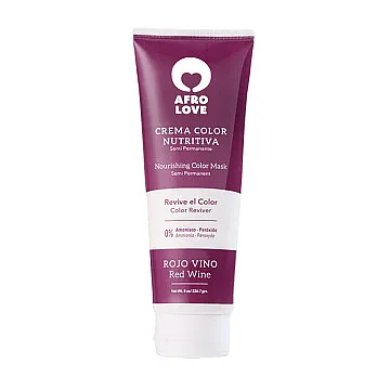 AFRO LOVE CREMA COLOR ROJO VINO 8oz