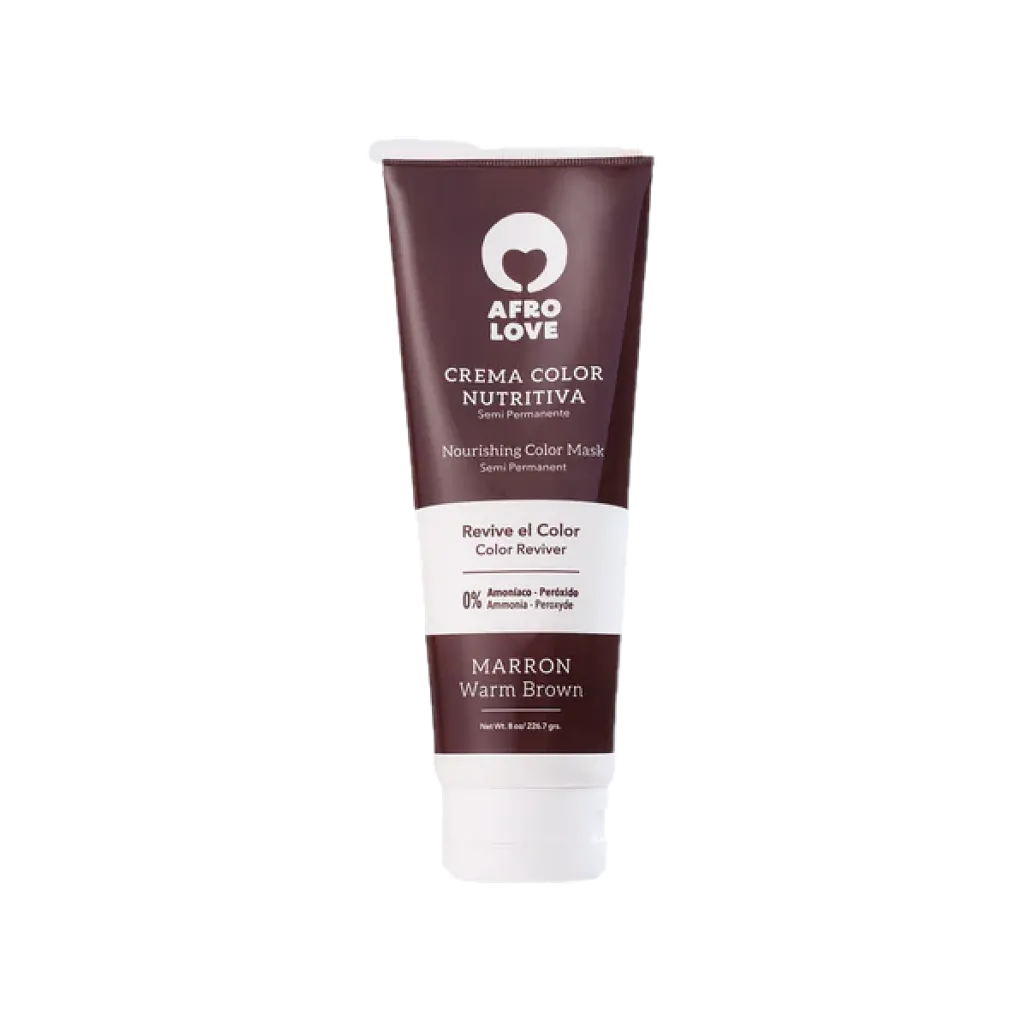 AFRO LOVE CREMA COLOR MARRON 8oz