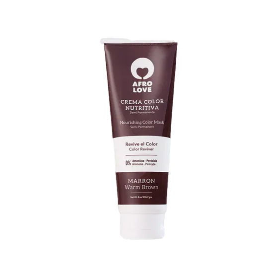 AFRO LOVE CREMA COLOR MARRON 8oz