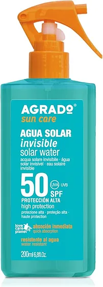 AGRADO SUN CARE AGUA SOLAR INVISIBLE 200ML