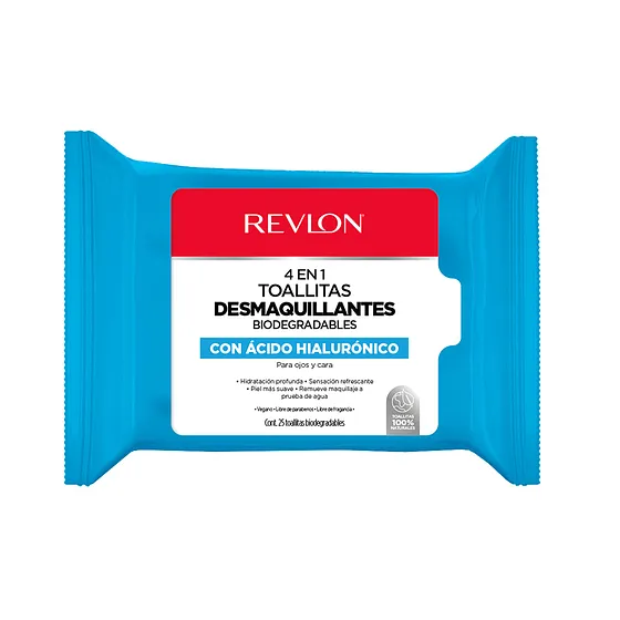 REVLON TOALLITAS DESMAQ ACIDO HIALURONICO 25UND