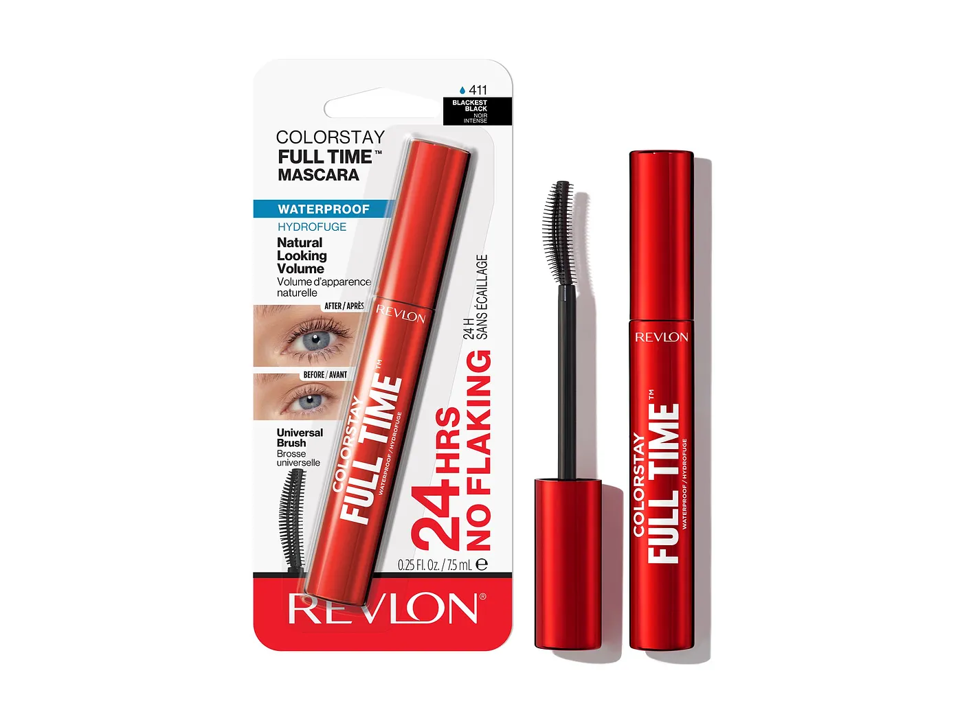 REVLON COLORSTAY  TIME MASC WP BLACKEST BLACK 411