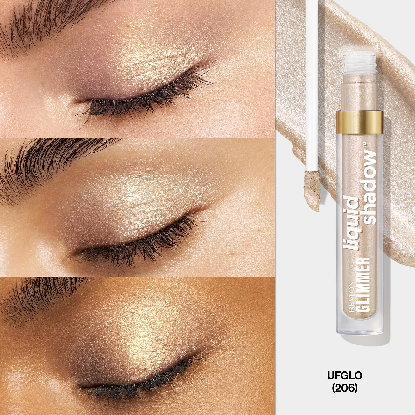 REVLON GLIMMER LIQ. EYE SHDW UFGLO 206