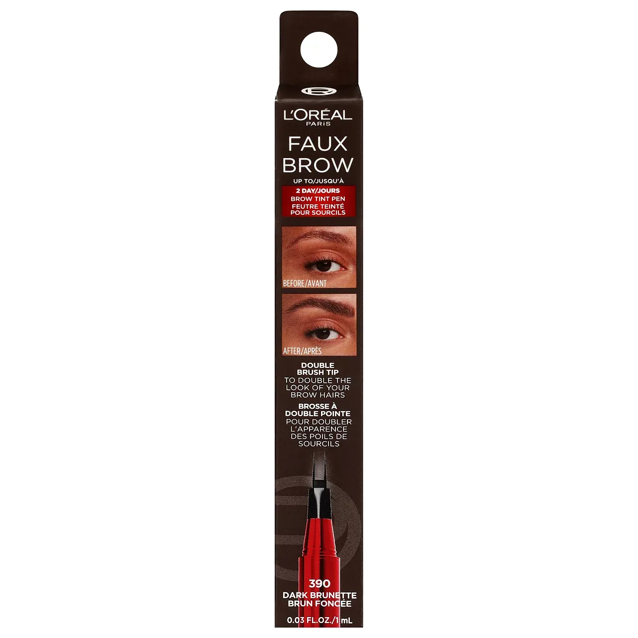L'OREAL FAUX BROW DARK BRUNETTE 390