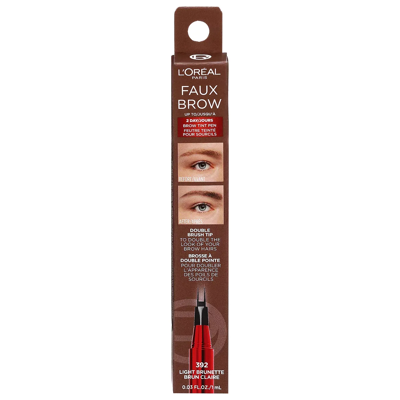 L'OREAL FAUX BROW LIGHT BRUNETTE 392