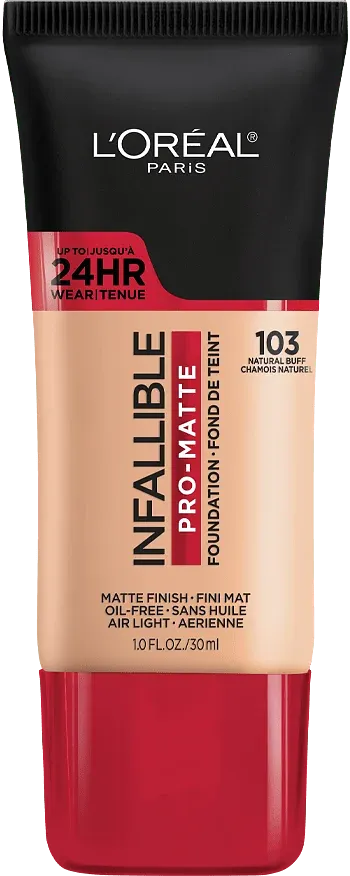 L'OREAL INFALIBLE MATTE FDTN 103 LP INF NATURAL BUFF 1oz