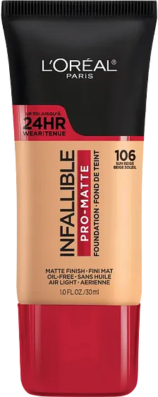 L'OREAL INF MATTE 106 SUN BEIGE 1oz